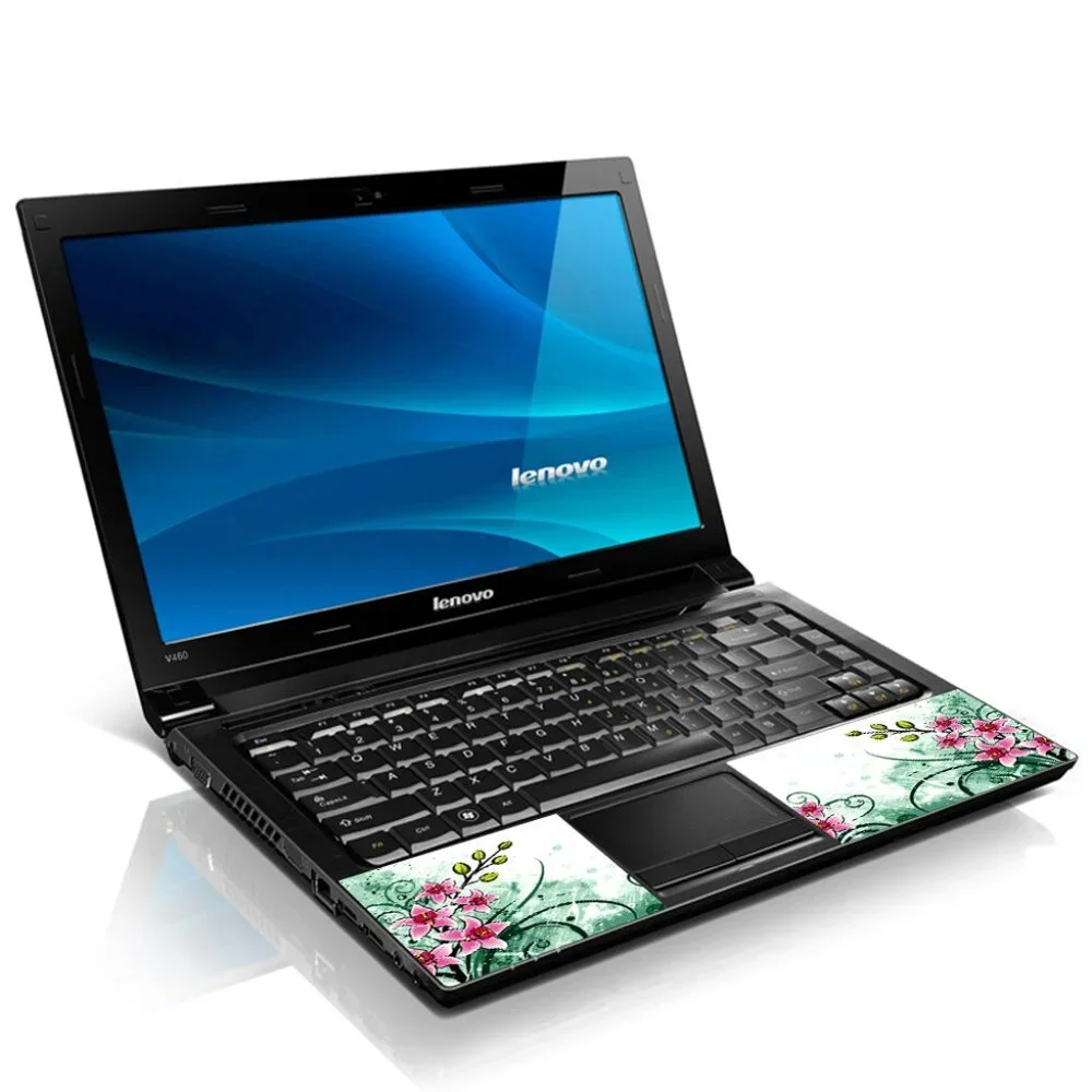 LSS 15.6 & 17.3 Inches Laptop Notebook Skin Sticker Decal - Pink Flower Floral